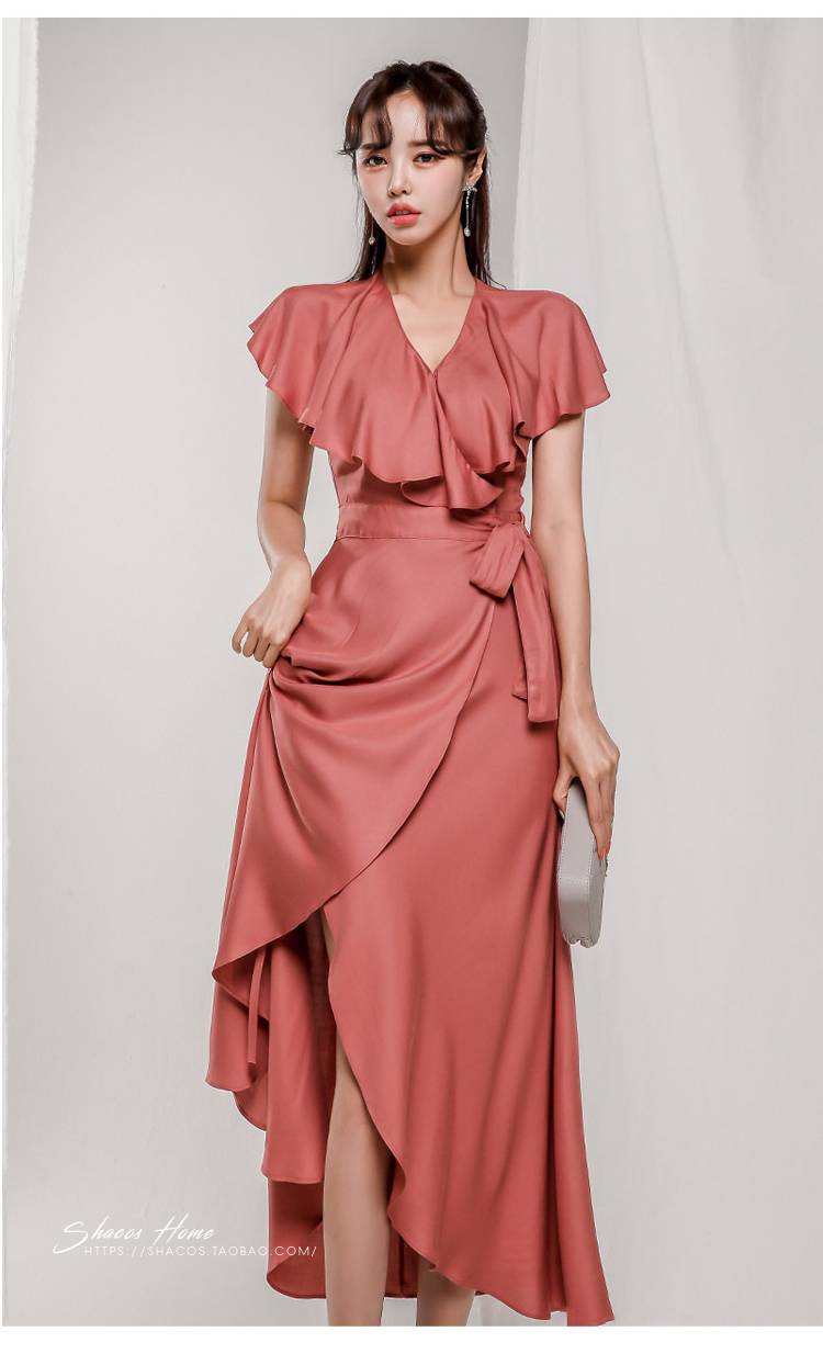 カシュクール ワンピース レディース フレア ロング丈 袖あり 半袖 フレンチ袖 Vネック フリル リボン ウエストリボン ハイウエスト 大人 可愛い きれいめ シンプル 上品 おしゃれ パーティー カシュクール ワンピース レディース フレア ロング丈 袖あり 半袖 フレンチ袖 Vネック フリル リボン ウエストリボン ハイウエスト 大人 可愛い きれいめ シンプル 上品 おしゃれ パーティー