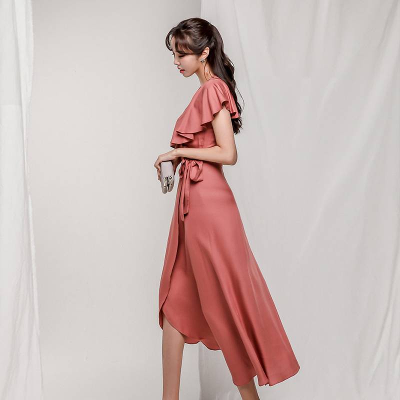 カシュクール ワンピース レディース フレア ロング丈 袖あり 半袖 フレンチ袖 Vネック フリル リボン ウエストリボン ハイウエスト 大人 可愛い きれいめ シンプル 上品 おしゃれ パーティー カシュクール ワンピース レディース フレア ロング丈 袖あり 半袖 フレンチ袖 Vネック フリル リボン ウエストリボン ハイウエスト 大人 可愛い きれいめ シンプル 上品 おしゃれ パーティー