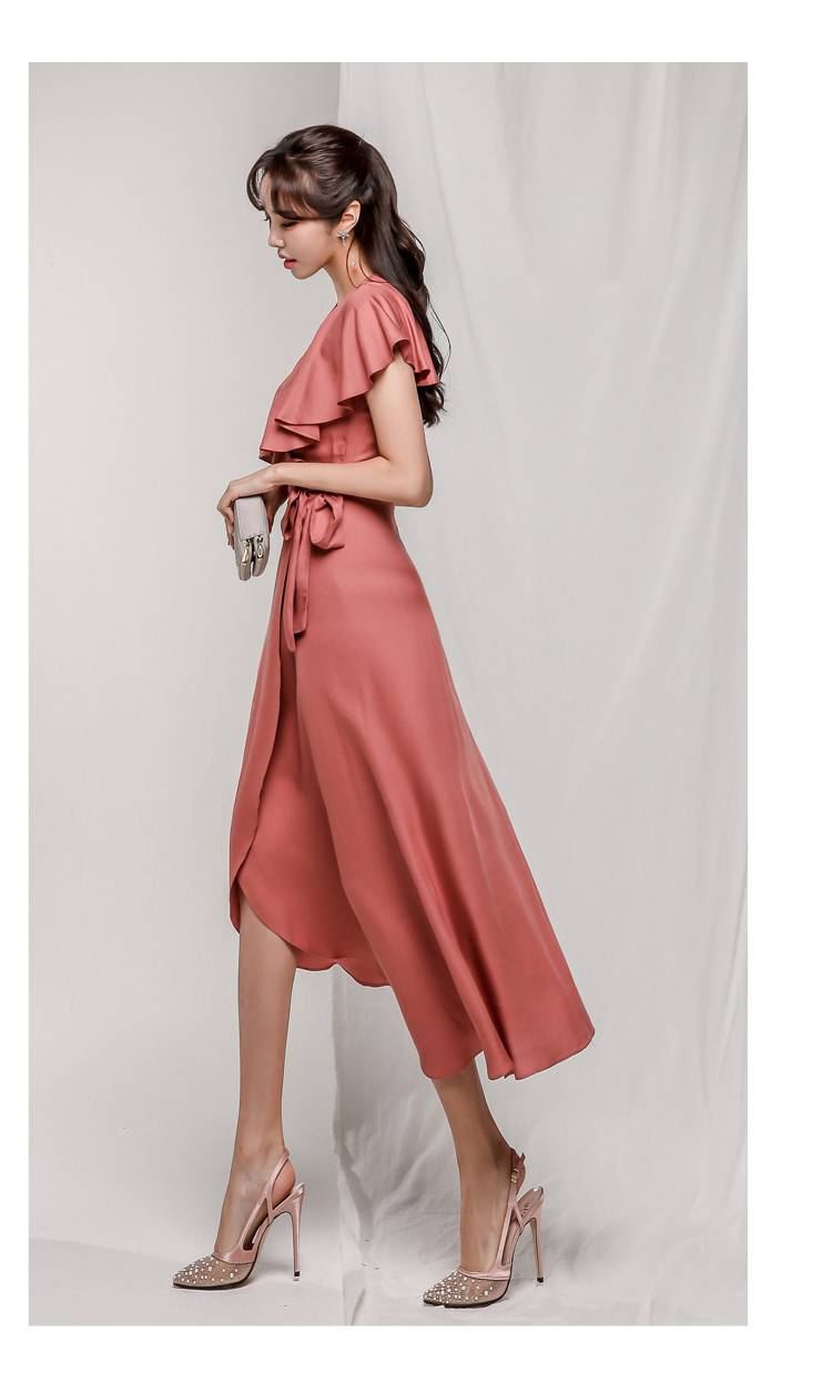 カシュクール ワンピース レディース フレア ロング丈 袖あり 半袖 フレンチ袖 Vネック フリル リボン ウエストリボン ハイウエスト 大人 可愛い きれいめ シンプル 上品 おしゃれ パーティー カシュクール ワンピース レディース フレア ロング丈 袖あり 半袖 フレンチ袖 Vネック フリル リボン ウエストリボン ハイウエスト 大人 可愛い きれいめ シンプル 上品 おしゃれ パーティー