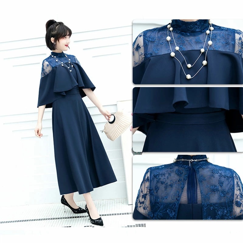 【即納】パーティードレス ロングワンピース 総レース シースルー袖 長袖 ロング丈 結婚式 披露宴 二次会 お呼ばれ ベージュ 黒 ブラック グレー ネイビー グリーン ミント ワインレッド20代 3 【即納】パーティードレス ロングワンピース 総レース シースルー袖 長袖 ロング丈 結婚式 披露宴 二次会 お呼ばれ ベージュ 黒 ブラック グレー ネイビー グリーン ミント ワインレッド20代 3