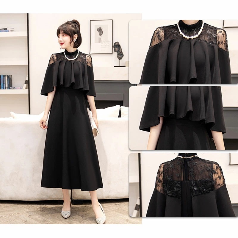 【即納】パーティードレス ロングワンピース 総レース シースルー袖 長袖 ロング丈 結婚式 披露宴 二次会 お呼ばれ ベージュ 黒 ブラック グレー ネイビー グリーン ミント ワインレッド20代 3 【即納】パーティードレス ロングワンピース 総レース シースルー袖 長袖 ロング丈 結婚式 披露宴 二次会 お呼ばれ ベージュ 黒 ブラック グレー ネイビー グリーン ミント ワインレッド20代 3