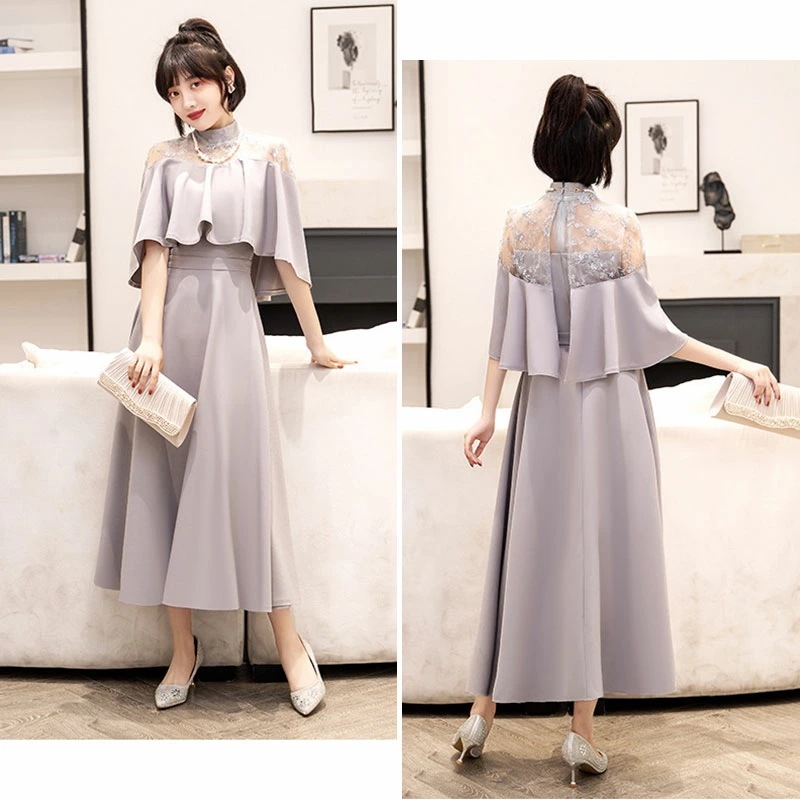 【即納】パーティードレス ロングワンピース 総レース シースルー袖 長袖 ロング丈 結婚式 披露宴 二次会 お呼ばれ ベージュ 黒 ブラック グレー ネイビー グリーン ミント ワインレッド20代 3 【即納】パーティードレス ロングワンピース 総レース シースルー袖 長袖 ロング丈 結婚式 披露宴 二次会 お呼ばれ ベージュ 黒 ブラック グレー ネイビー グリーン ミント ワインレッド20代 3