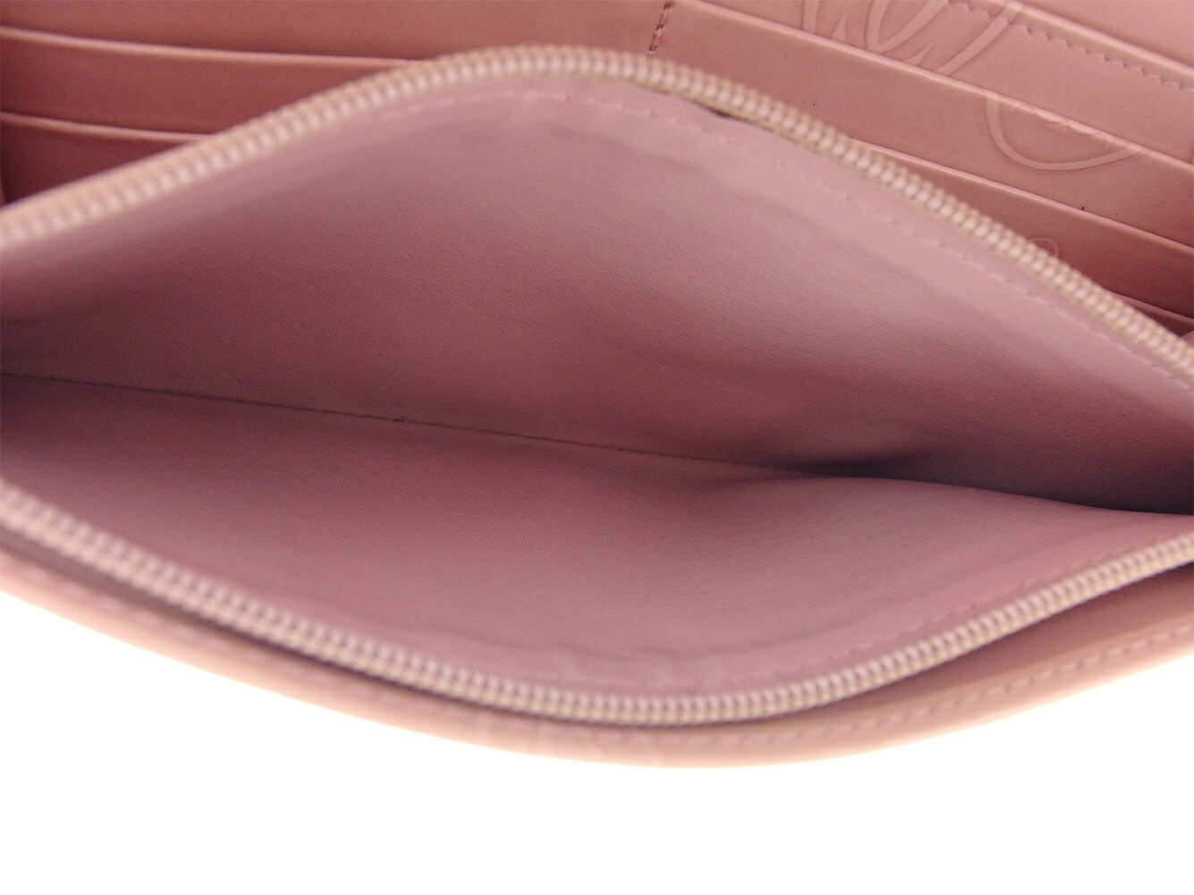 長財布 ファスナー付き 財布 ハッピーバースデー レディース ピンク シルバー 中古