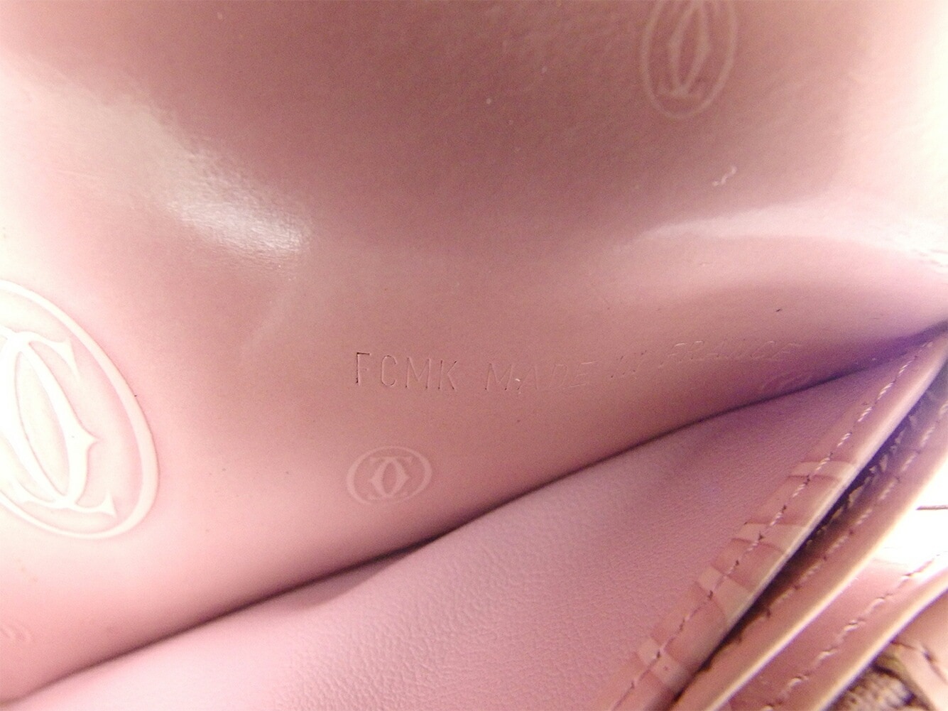 長財布 ファスナー付き 財布 ハッピーバースデー レディース ピンク シルバー 中古