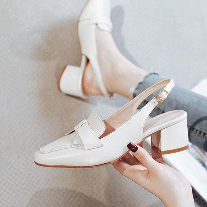 777円OFFクーポン バックストラップ パンプス 痛くない 太めヒール ミドルヒール 5cm 歩きやすい スクエアトゥ 美脚パンプス ストラップ 疲れない オフィスサンダル ドレスシューズ フォーマ