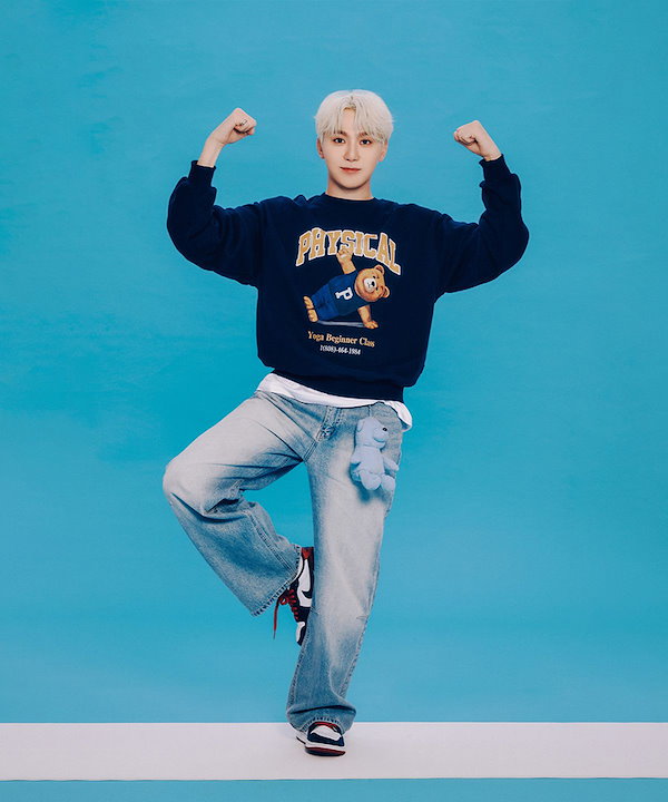 SEVENTEEN スングァン着用★Yoga Bear Sweatshirt★大人気 SEVENTEEN スングァン着用☆Yoga Bear Sweatshirt☆大人気