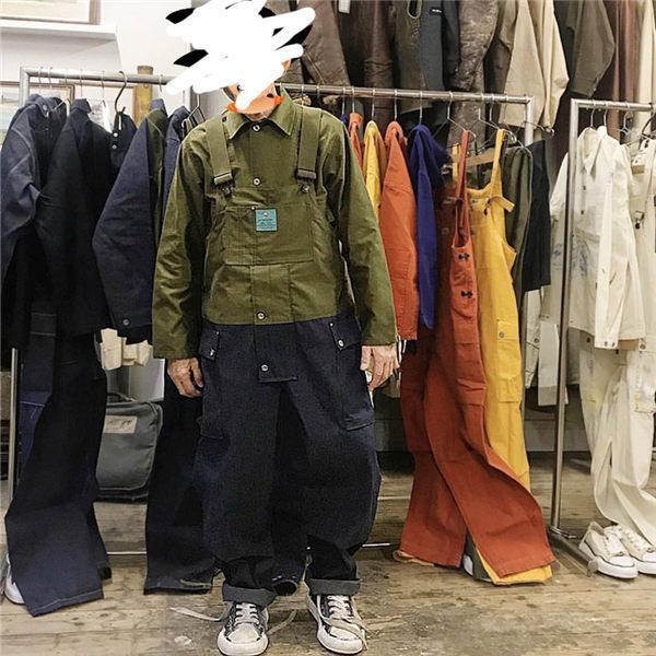 サロペット メンズ デニム オーバーオール アメカジ つなぎパンツ オーバーサイズ 作業着 カジュアル サロペット ユニセックス ゆったり 春秋 送料無料