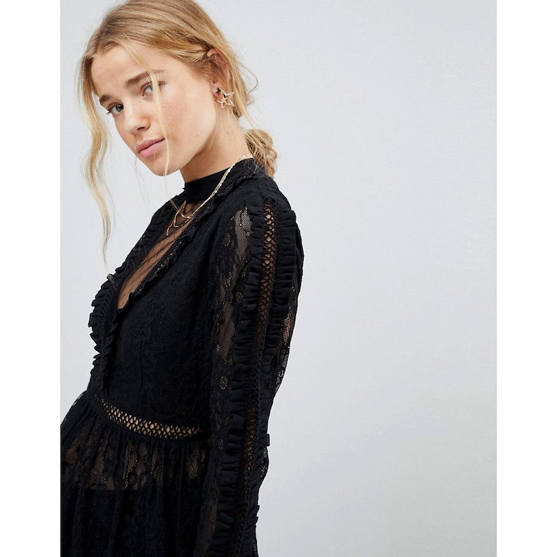 ミス セルフリッジ レディース トップス ブラウス・シャツ【Miss Selfridge Longsleeved Blouse】Black ミス セルフリッジ レディース トップス ブラウス・シャツ【Miss Selfridge Longsleeved Blouse】Black