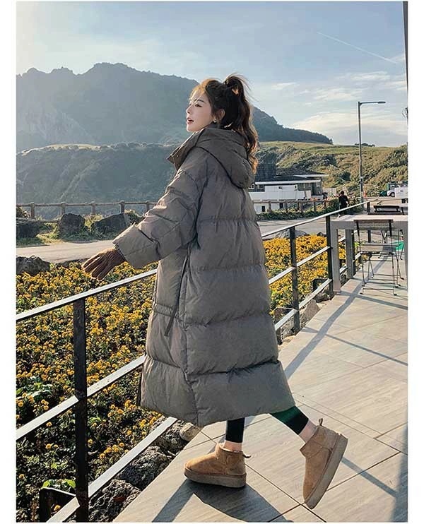 ダウンコート ベンチコート レディース ダウンジャケット 90％ダウン Aライン 帽子付き フード 母親 大きいサイズ オーバーサイズダウン 黒 ブラック 厚手 冬服 防寒着 おしゃれ S M L き