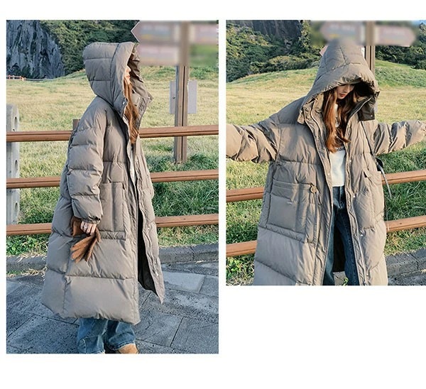 ダウンコート ベンチコート レディース ダウンジャケット 90％ダウン Aライン 帽子付き フード 母親 大きいサイズ オーバーサイズダウン 黒 ブラック 厚手 冬服 防寒着 おしゃれ S M L き