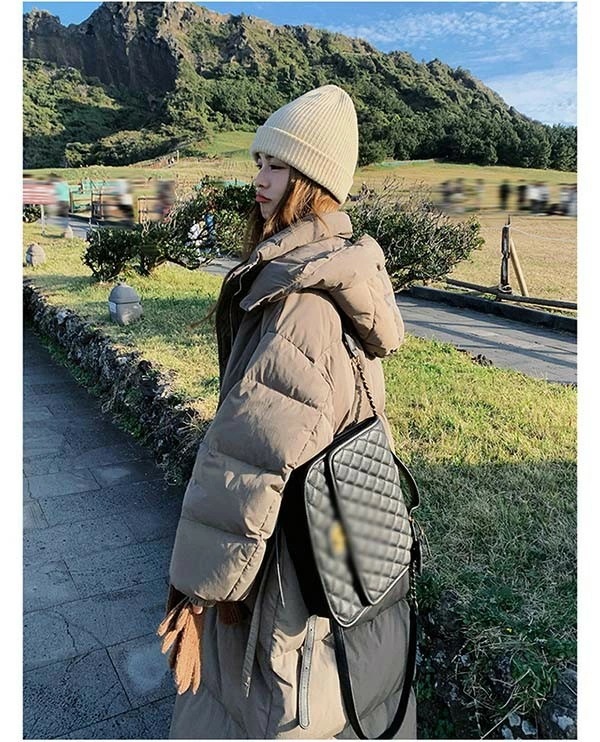 ダウンコート ベンチコート レディース ダウンジャケット 90％ダウン Aライン 帽子付き フード 母親 大きいサイズ オーバーサイズダウン 黒 ブラック 厚手 冬服 防寒着 おしゃれ S M L き