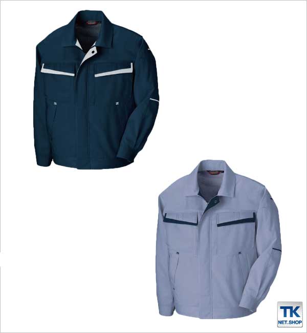 長袖ブルゾン 作業ジャンパー 配色 AITOZ ムービンカットEX 春夏 作業服 作業着 アイトス 長袖 ジャケット /az-5570