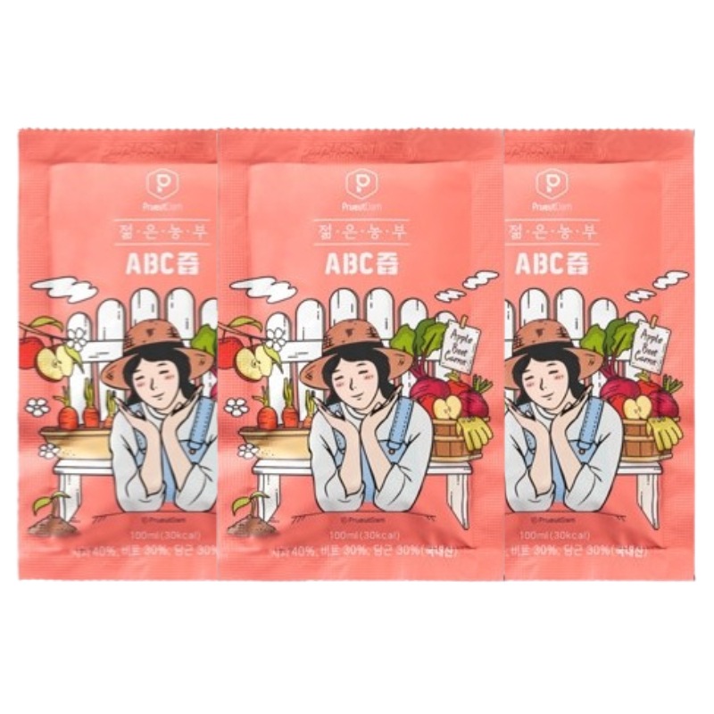 若い農夫ABCジュース100mlx60個 / 韓国直送 / ダイエットジュース 韓国人気の健康ジュース 健康ジュース ビート リンゴ ニンジンジュース 炎症治療ジュース
