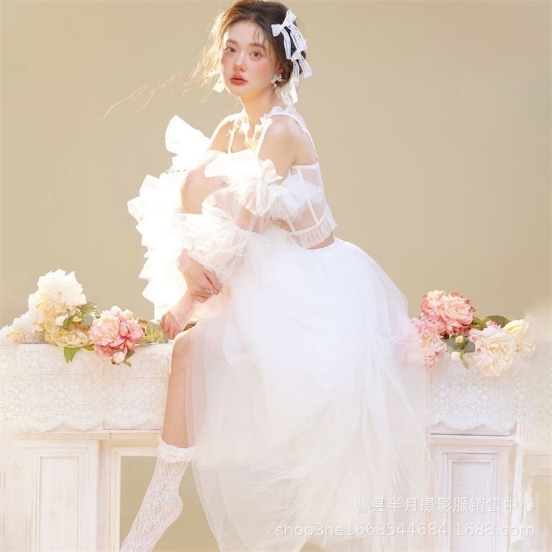 ヴィンテージウェディングドレス新しいドレスアートフォトテーマ服 ヴィンテージウェディングドレス新しいドレスアートフォトテーマ服