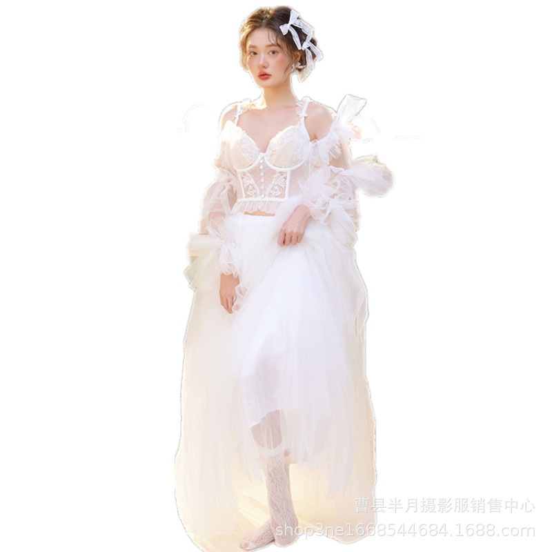 ヴィンテージウェディングドレス新しいドレスアートフォトテーマ服 ヴィンテージウェディングドレス新しいドレスアートフォトテーマ服