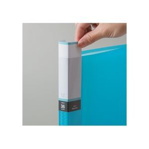 （まとめ）TANOSEE クリアブック（透明表紙） A4タテ 24ポケット クリア 40冊