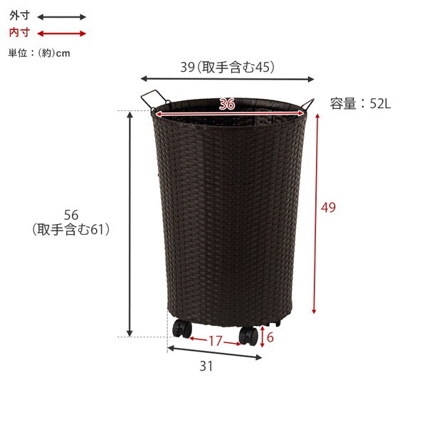 RUD-2448WH バスケットワゴン メーカー直送 RUD-2448WH バスケットワゴン メーカー直送
