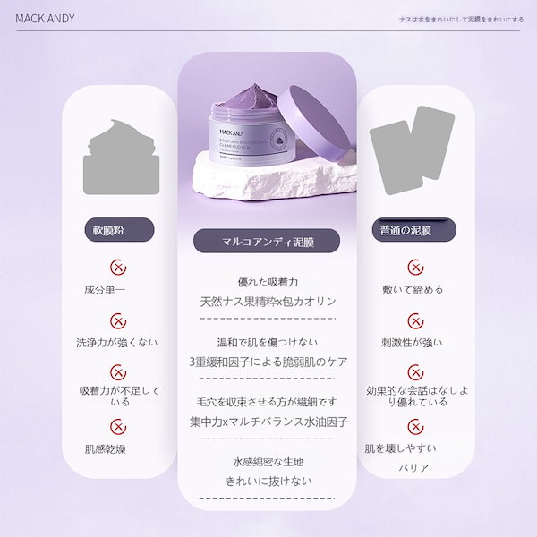 Qoo10] MackAndy 【Qoo10/メガ割 】泥パック 100