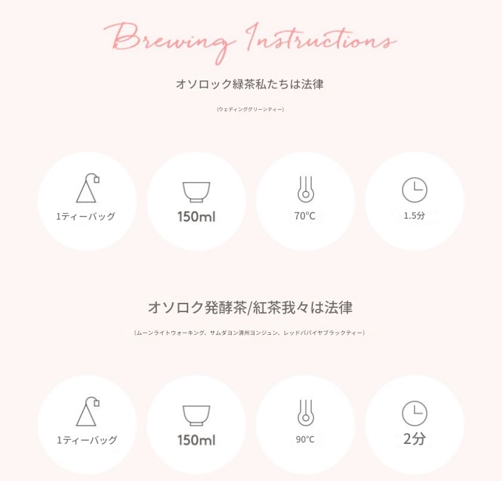 韓国済州ラブリーティーセット(4種12入) 韓国済州ラブリーティーセット(4種12入)