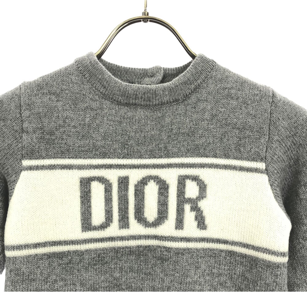 Christian Dior クリスチャンディオール ニットワンピース グレー