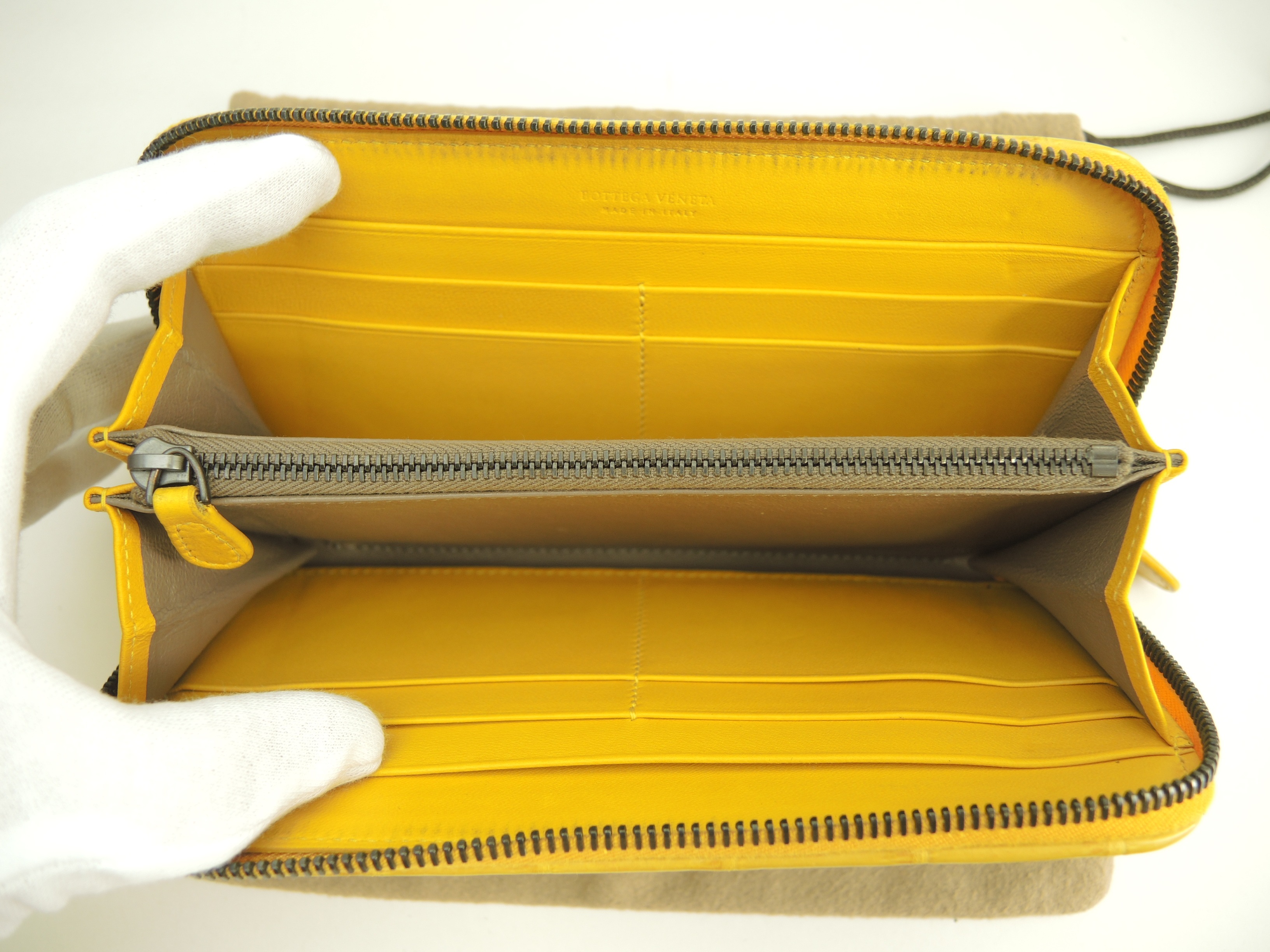 ラウンドジップ長財布 クロコダイル 黄 ロングウォレット 美品@B001171264 ラウンドジップ長財布 クロコダイル 黄 ロングウォレット 美品@B001171264