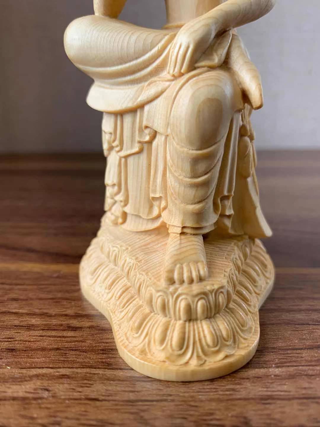 仏像 弥勒菩薩 弥勒菩薩半跏思惟像 木彫 檜木 仏具 仏像 弥勒菩薩 弥勒菩薩半跏思惟像 木彫 檜木 仏具