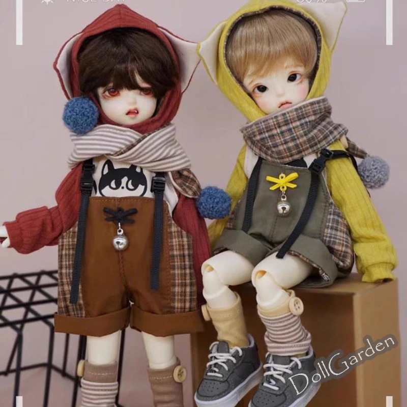 BJD 1/6ドール服 『猫』 ドール用衣装セット 6点セット YOSD/幼SDサイズ球体関節人形用 ドールウェア BJD 1/6ドール服 『猫』 ドール用衣装セット 6点セット YOSD/幼SDサイズ球体関節人形用 ドールウェア