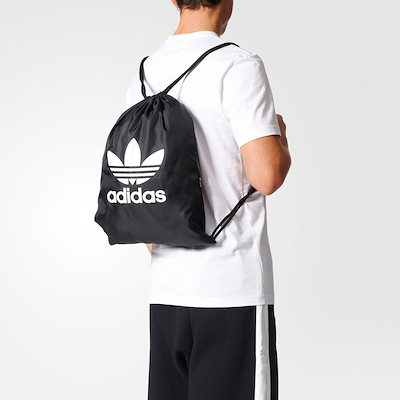 Qoo10] adidas 【ADIDAS】ナップザック ブラック : バッグ・雑貨