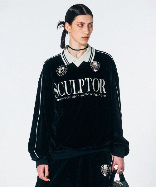 SCULPTOR（スカルプター）の「Velour Soccer Jersey/ベロア