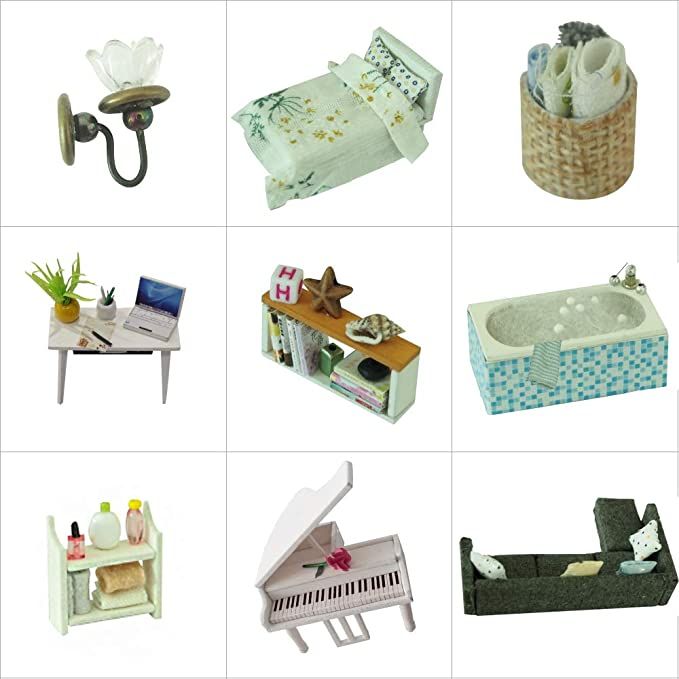 数量限定 DIY木製ドールハウスHappy Time手作りキットセットミニチュアコレクションミニチュアドールハウス キット 初心者LEDライトオルゴール ショーケース付き 数量限定 DIY木製ドールハウスHappy Time手作りキットセットミニチュアコレクションミニチュアドールハウス キット 初心者LEDライトオルゴール ショーケース付き