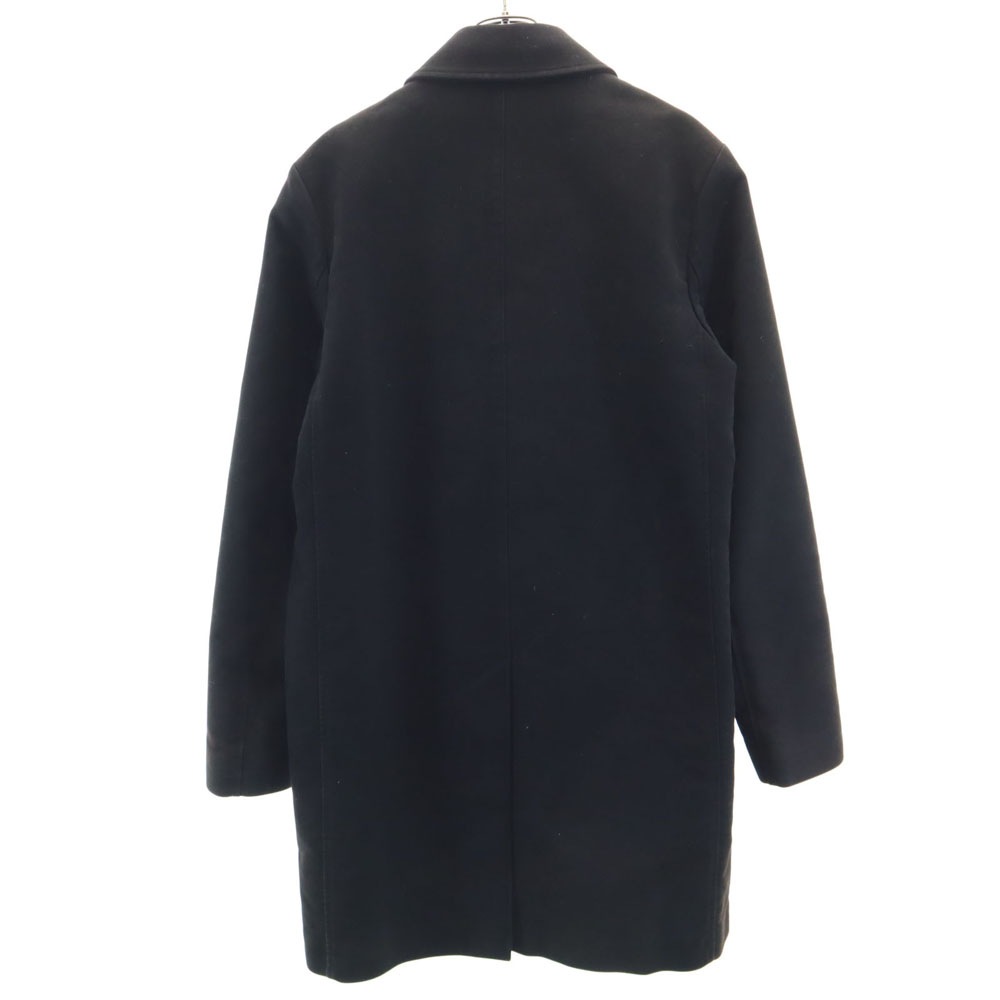 日本製 ステンカラーコート 2 ブラック メンズ 古着 日本製 ステンカラーコート 2 ブラック メンズ 古着