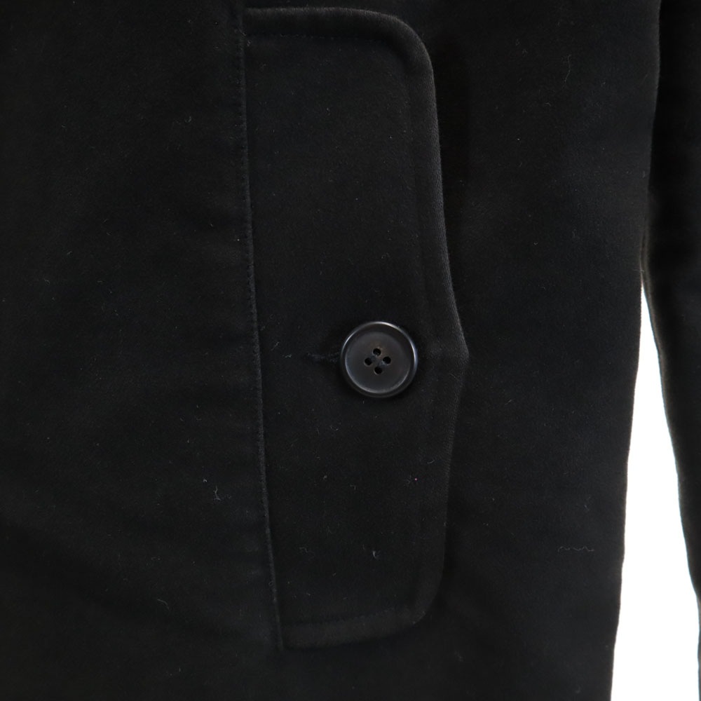 日本製 ステンカラーコート 2 ブラック メンズ 古着 日本製 ステンカラーコート 2 ブラック メンズ 古着