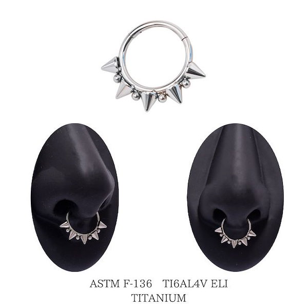 Qoo10] ワンタッチピアス 16g チタンピアス