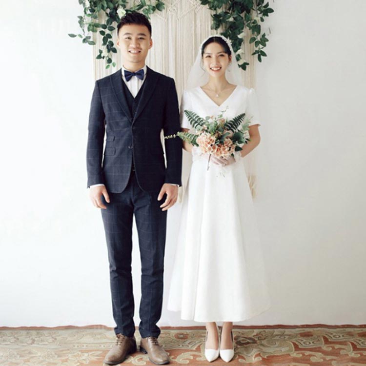 お買い得ミモレ ウェディングドレス ウエディングドレス ワンピース Aラインミモレ丈 Vネック ドレス ファスナータイプ 大きいサイズ パーティドレス 発表会 パーティードレス 披露宴 結婚式 演奏会 お買い得ミモレ ウェディングドレス ウエディングドレス ワンピース Aラインミモレ丈 Vネック ドレス ファスナータイプ 大きいサイズ パーティドレス 発表会 パーティードレス 披露宴 結婚式 演奏会