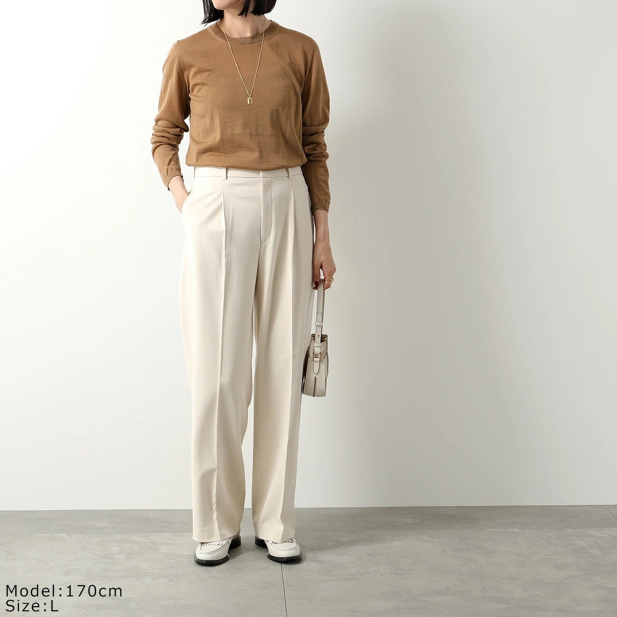 MAX MARA マックスマーラ ニット PESCO ペスコ レディース ピュア ウール クルーネック 18ゲージ メリヤス編み 長袖 セーター カラー2色