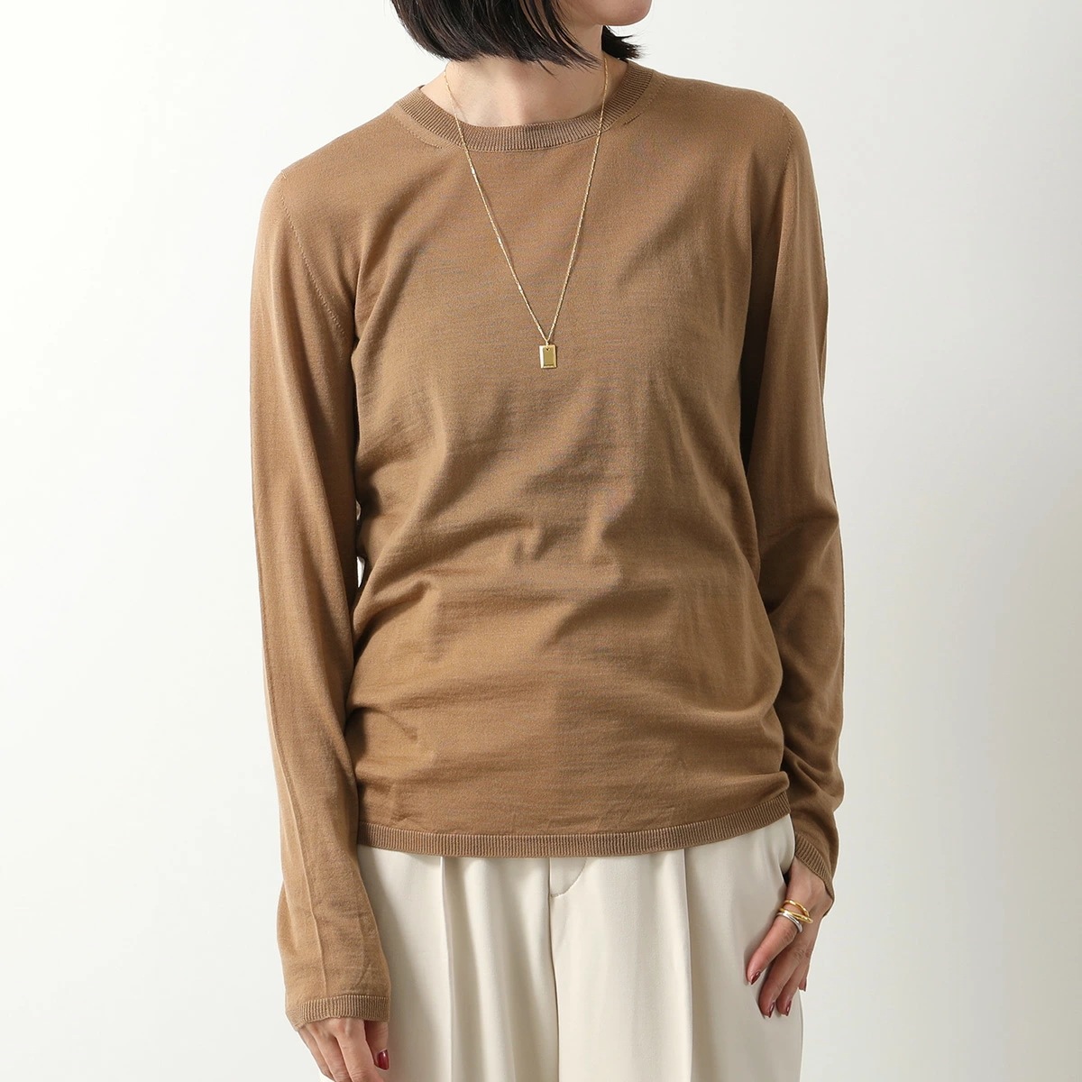MAX MARA マックスマーラ ニット PESCO ペスコ レディース ピュア ウール クルーネック 18ゲージ メリヤス編み 長袖 セーター カラー2色