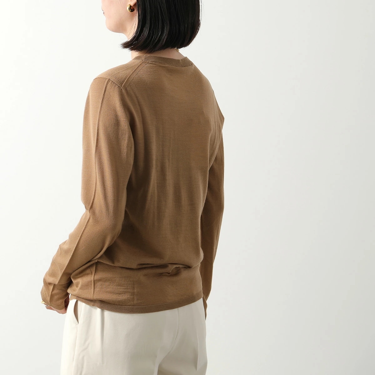 MAX MARA マックスマーラ ニット PESCO ペスコ レディース ピュア ウール クルーネック 18ゲージ メリヤス編み 長袖 セーター カラー2色