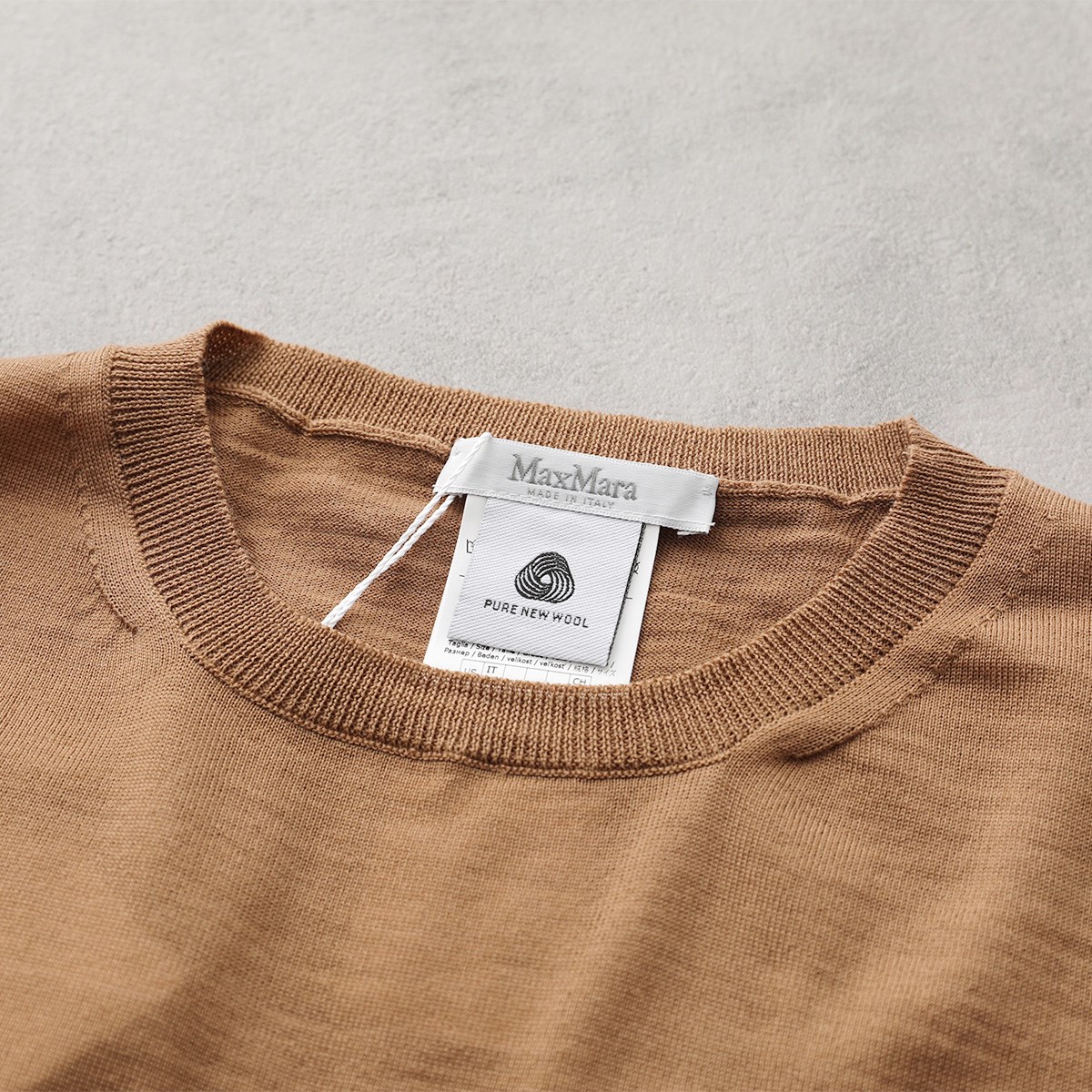 MAX MARA マックスマーラ ニット PESCO ペスコ レディース ピュア ウール クルーネック 18ゲージ メリヤス編み 長袖 セーター カラー2色