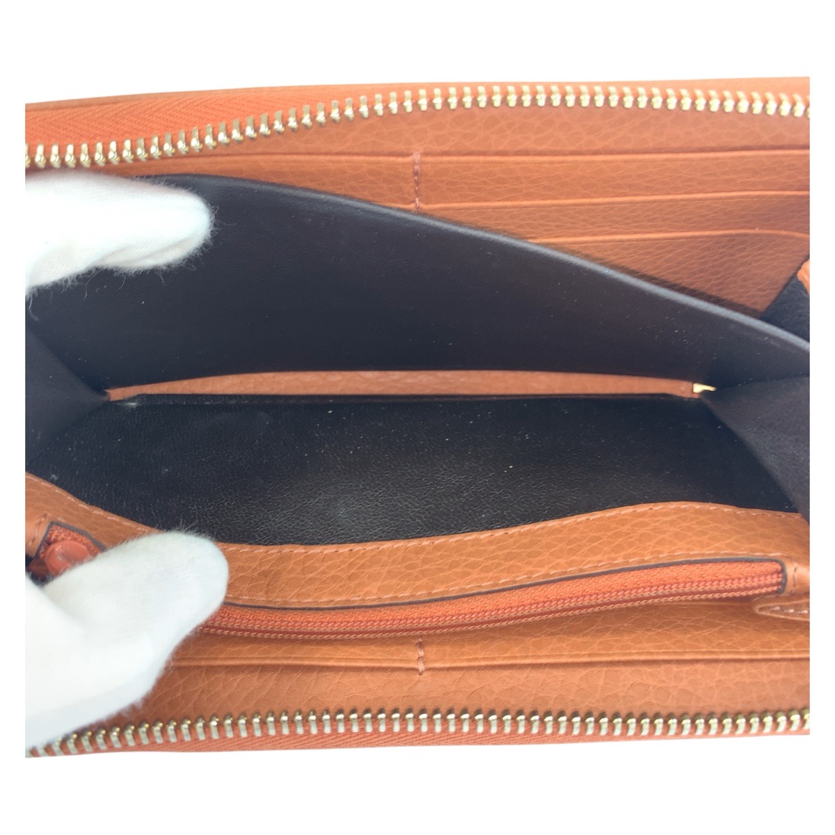 美品 バンブー ベージュ ピンク ゴールド金具 GGキャンバス/レザー 224253 長財布 ロングウォレット レディース 504231