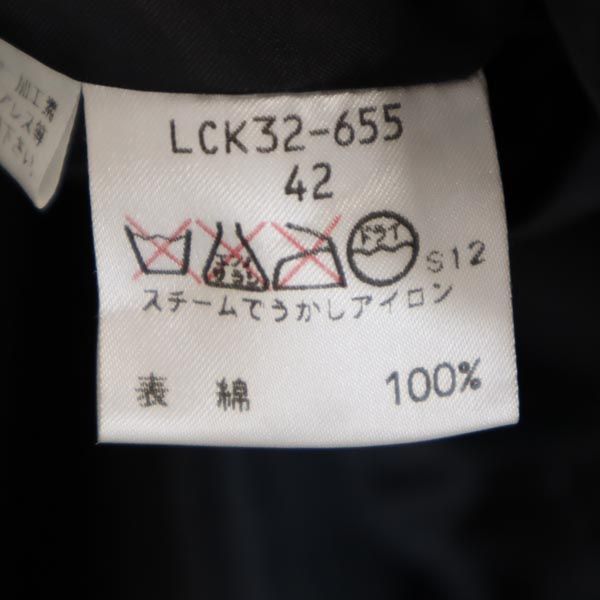 日本製 三陽商会 シャツ風 ジャケット 42 ブラック レディース