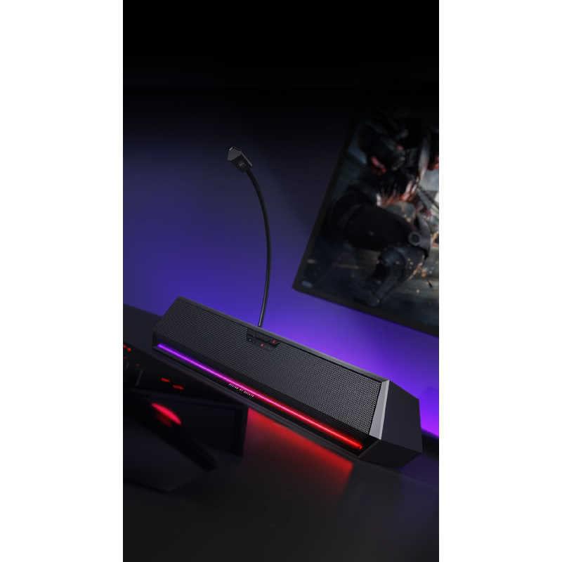 EDIFIRE　Edifier社製Hecate バーチャル7.1サラウンドゲーミングスピーカー G1500BAR(ブラック)　ED-G1500BAR-BK