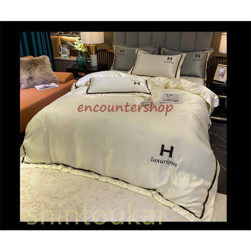 北欧風 モダン シンプル ベッドカバー 布団カバー4点セット 掛け布団カバー 模造シルク 通気 シーツカバー フラットシーツ ボックスシーツ 洗える 枕カバー 北欧風 モダン シンプル ベッドカバー 布団カバー4点セット 掛け布団カバー 模造シルク 通気 シーツカバー フラットシーツ ボックスシーツ 洗える 枕カバー