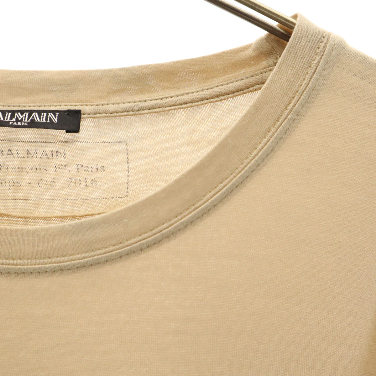 半袖 Tシャツ XS ベージュ メンズ 古着_3