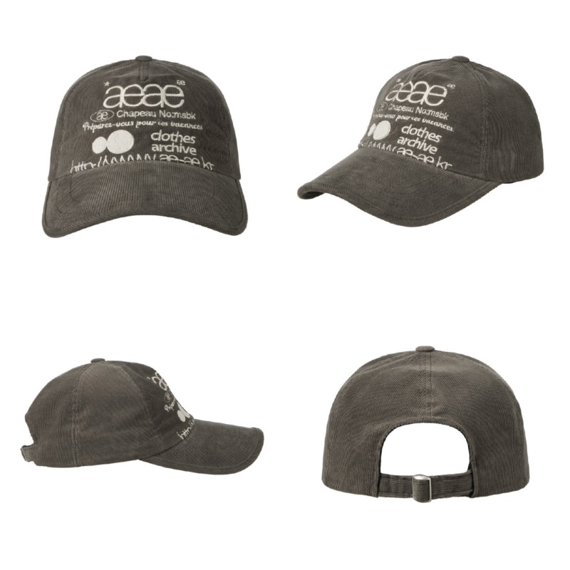 aeae】 WEB LOGO CORDUROY CAP : 3COLORS - キャップ
