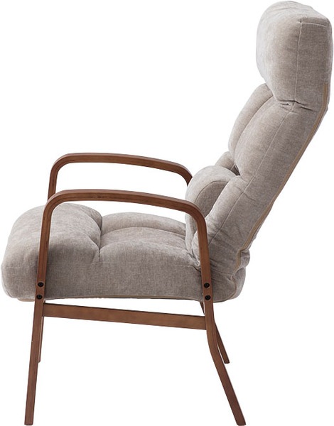 リクライニングチェア ハイバックタイプ LSS-37 高座椅子 座椅子 ハイバック 背部 7段階リクライニング 頭・腰部 14段階リクライニング ヘッドレスト ランバーサポート シンプル リラックス