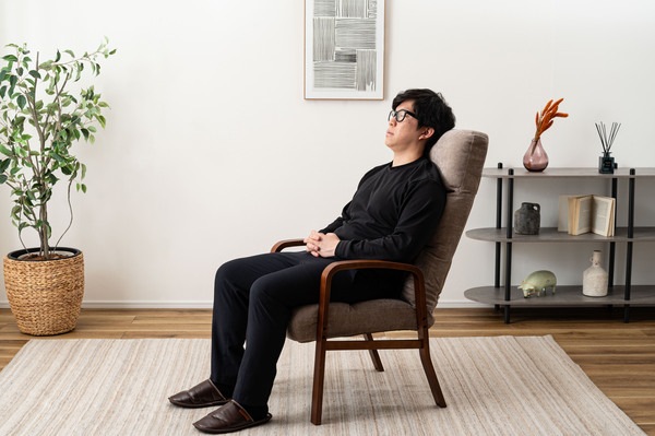 リクライニングチェア ハイバックタイプ LSS-37 高座椅子 座椅子 ハイバック 背部 7段階リクライニング 頭・腰部 14段階リクライニング ヘッドレスト ランバーサポート シンプル リラックス