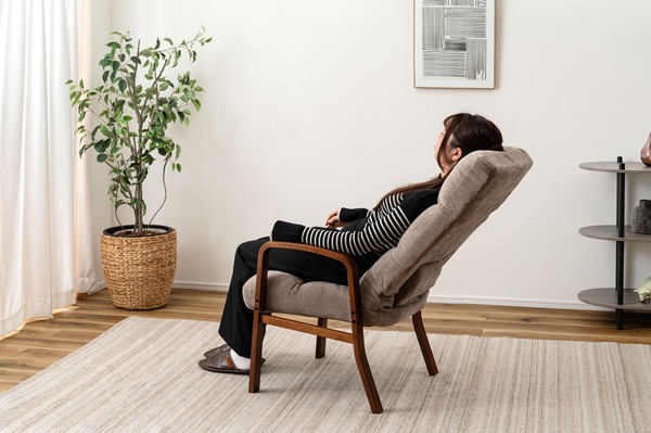 リクライニングチェア ハイバックタイプ LSS-37 高座椅子 座椅子 ハイバック 背部 7段階リクライニング 頭・腰部 14段階リクライニング ヘッドレスト ランバーサポート シンプル リラックス