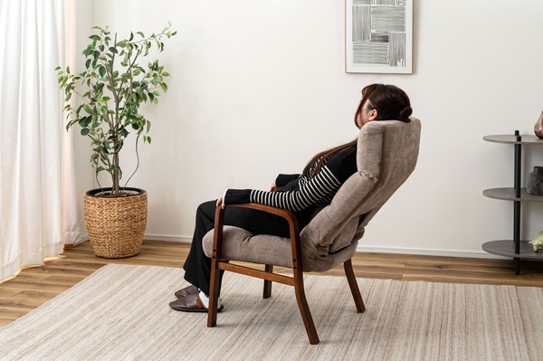 リクライニングチェア ハイバックタイプ LSS-37 高座椅子 座椅子 ハイバック 背部 7段階リクライニング 頭・腰部 14段階リクライニング ヘッドレスト ランバーサポート シンプル リラックス