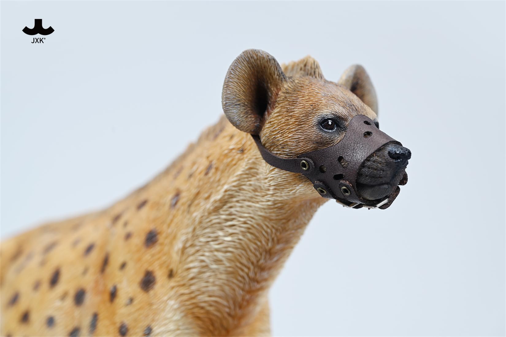 JXK 1/6 サイズ ブチハイエナ 斑鬣犬 哺乳綱 食肉目 ハイエナ科 可愛い 動物 リアル フィギュア 樹脂 プラモデル 模型 21.5cm級 完成品 動物好き 置物