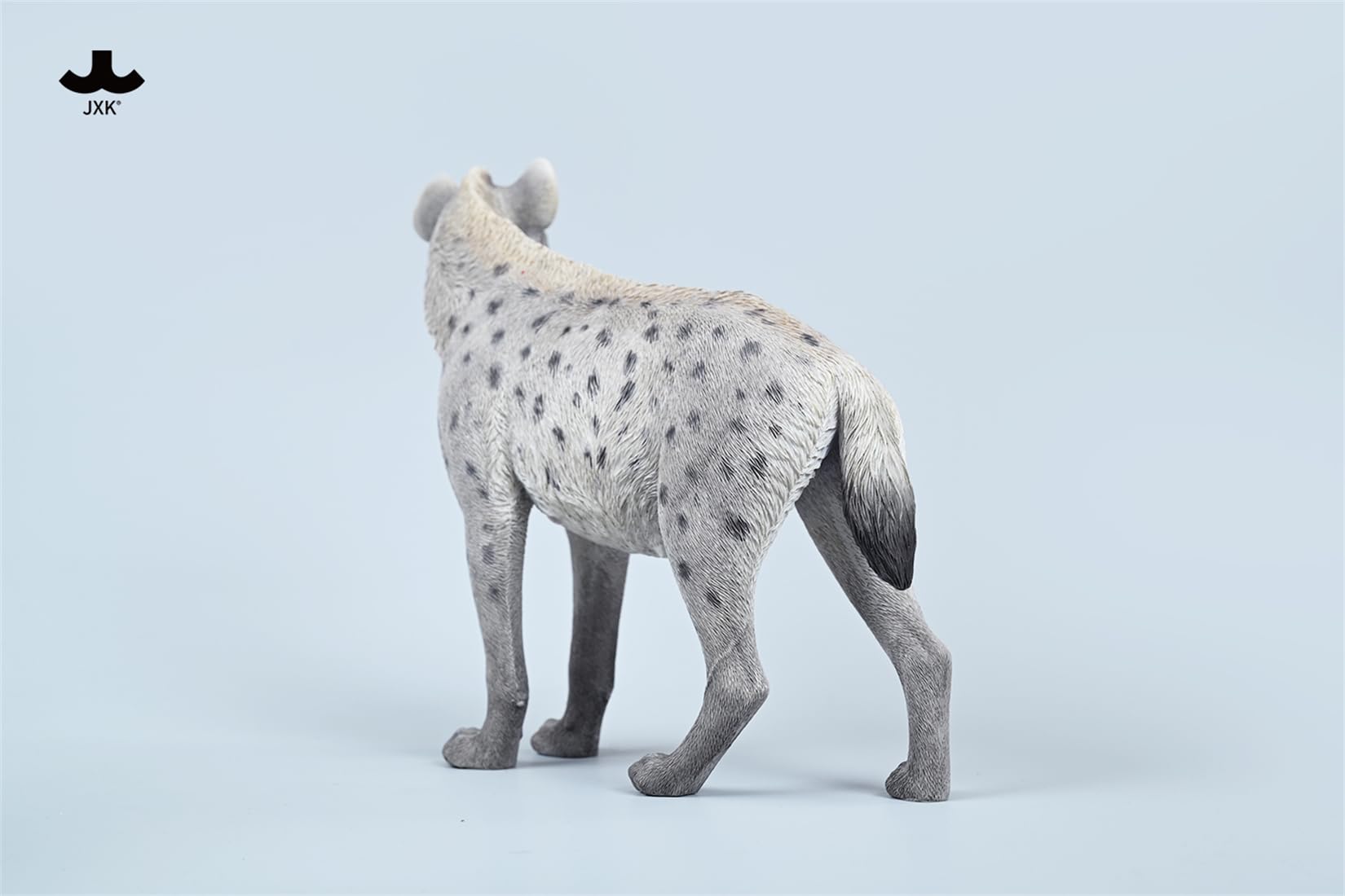 JXK 1/6 サイズ ブチハイエナ 斑鬣犬 哺乳綱 食肉目 ハイエナ科 可愛い 動物 リアル フィギュア 樹脂 プラモデル 模型 21.5cm級 完成品 動物好き 置物